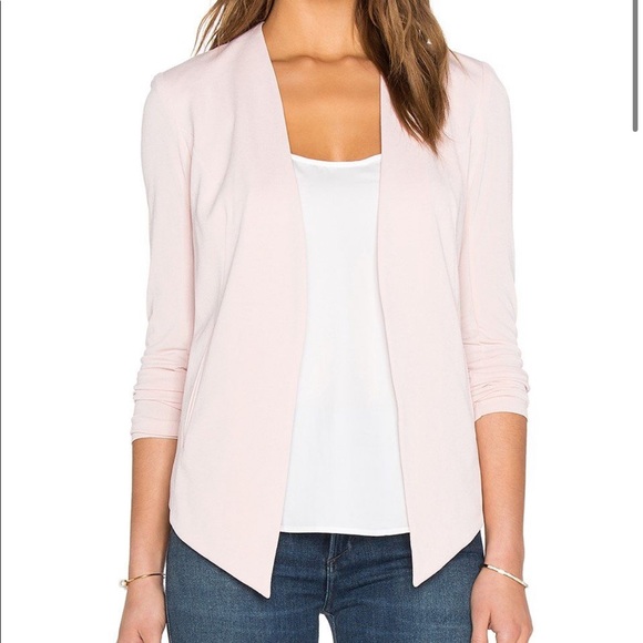 NWT BCBGGeneration Drape Front Jacket - Rose Smoke, Medium - Picture 1 of 6